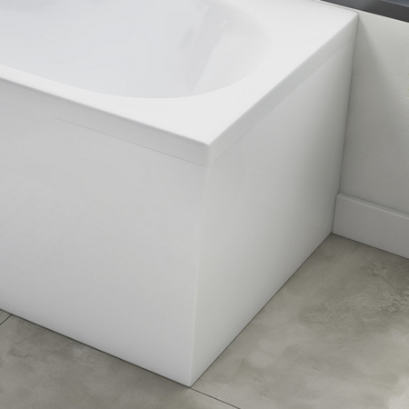 ENDPANEL001 Scudo Waterproof 700mm End Bath Panel in Gloss White (1)