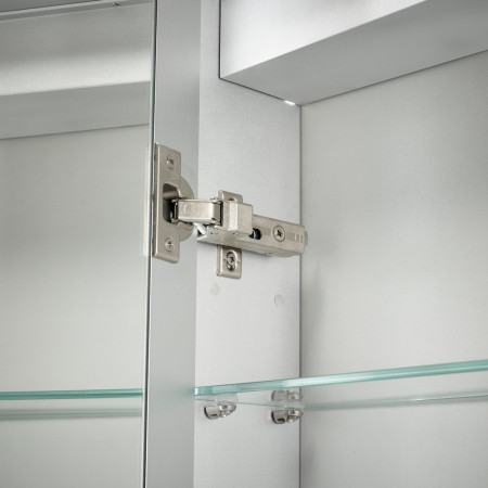 SE30594C0 Sensio Ainsley Single Door Illuminated LED Mirror Cabinet Hinge Close Up