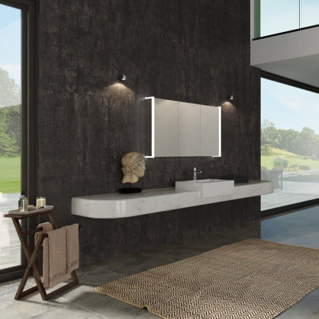SE30994C0 Sensio Ainsley Triple Door Illuminated LED Mirror Cabinet Lifestyle