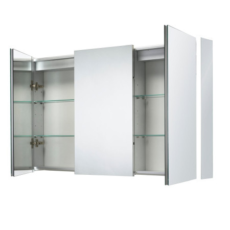 SE30994C0 Sensio Ainsley Triple Door Illuminated LED Mirror Cabinet with Two Open Doors