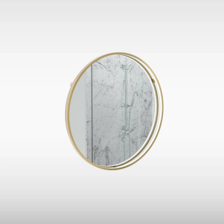 Sensio Aspect Round 600mm Brushed Brass LED Bathroom Mirror
