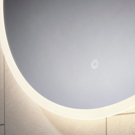 SE30095P0 Sensio Como Round 800mm Back Lit LED Mirror Touch Sensor Switch