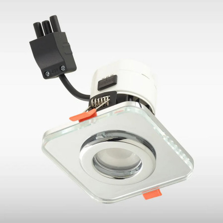 Sensio Cube IP65 TrioTone Clear Glass Downlight