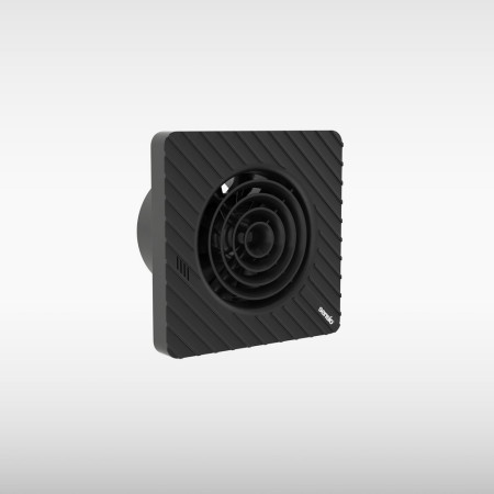 Sensio Drax 100mm Black Wall Ventilation Fan