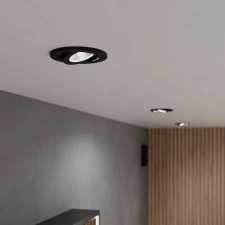 SE62198T0 Sensio Elena Tiltable TrioTone Downlight in Black Lifestyle