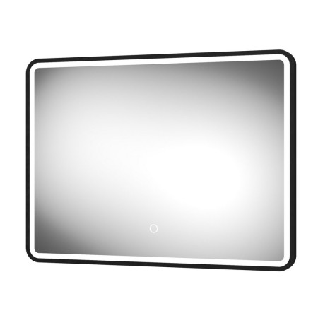 Sensio Frontier 600 x 800mm Matt Black LED Mirror