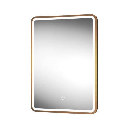 Sensio Frontier 700 x 500mm Brushed Brass LED Mirror