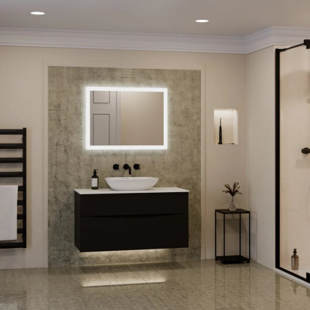 SE30736P0 Sensio Glimmer Pro 600 x 800mm LED Illuminated Mirror Bathroom Setting