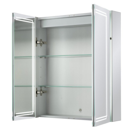 SE31394C0 Sensio Harlow Dual Lit Double Door LED Mirror Cabinet with Open Doors