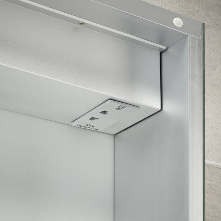 SE31394C0 Sensio Harlow Dual Lit Double Door LED Mirror Cabinet Shaver Socket