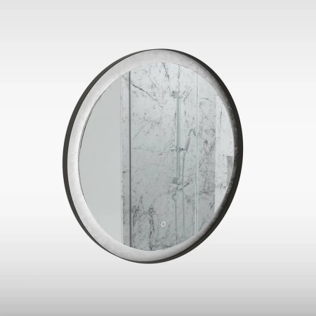 Sensio Hebe 800mm Black and Silver Backlit LED Mirror