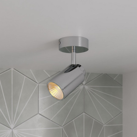 SE626910 Sensio Lukso 1 Chrome Single Bathroom Ceiling Light Lifestyle