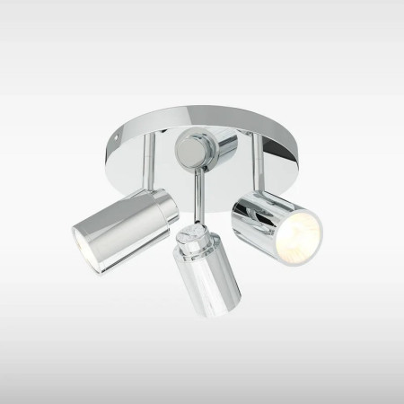 Sensio Lukso 3 Chrome Triple Bathroom Ceiling Light