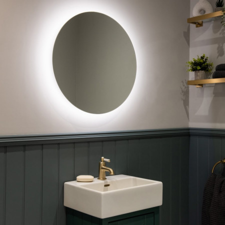 Sensio Lustro Round Back Lit Rechargeable 600mm LED Mirror