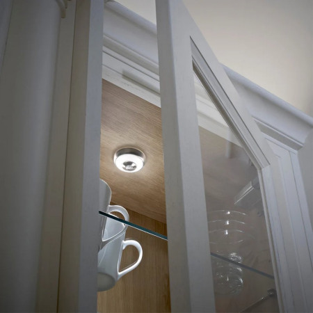 SE3300N0 Sensio Magnum LED Cabinet Light in Stainless Steel Lifestyle