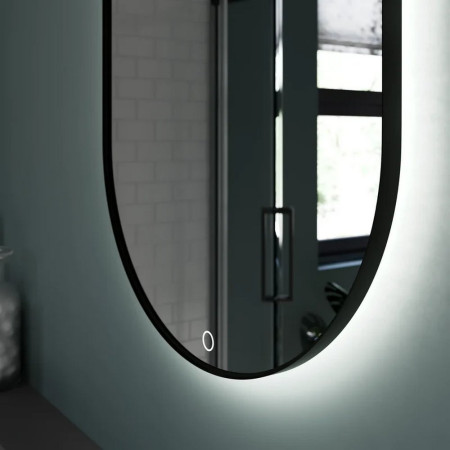 SE30798P0 Sensio Nebula 800 x 500mm Black LED Mirror Lifestyle Touch Sensor