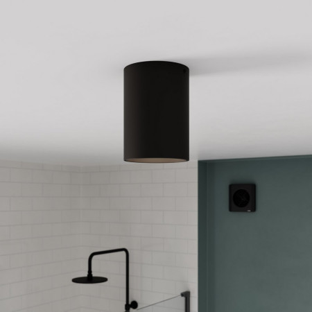 Sensio Onyx Black Bathroom Ceiling Light