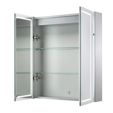 SE30394C0 Sensio Sonnet Double Door LED Strip Mirror Cabinet with Doors Open
