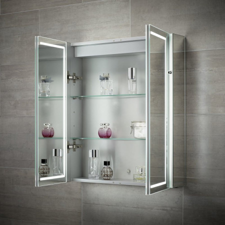 Sensio Sonnet Double Door LED Strip Mirror Cabinet