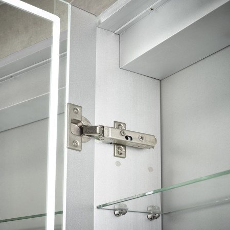SE30194C0 Sensio Sonnet Single Door LED Strip Mirror Cabinet Hinges