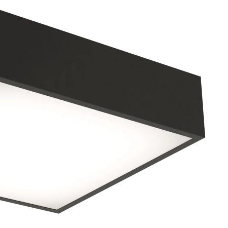 SE624980 Sensio Zala Square Black Bathroom Ceiling Light Close Up