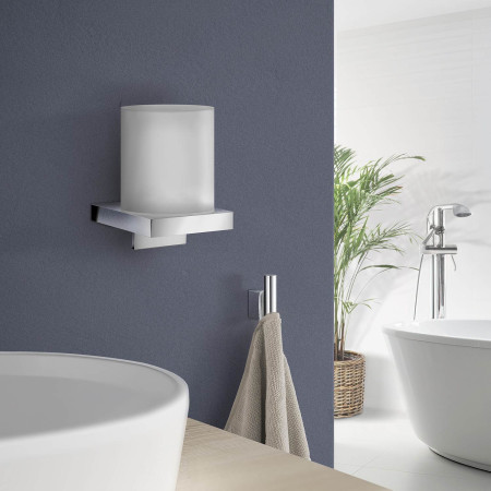 AK3552 Smedbo Air Mini Towel Hook Pair in Chrome Lifestyle