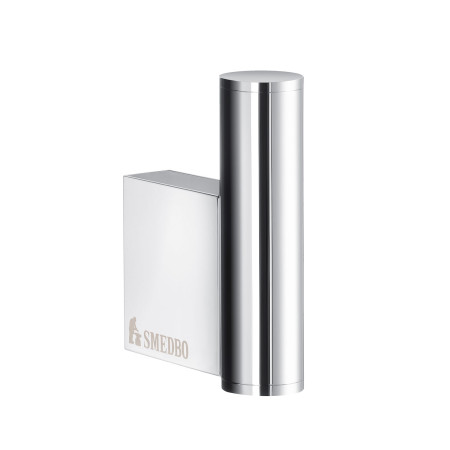 Smedbo Air Mini Towel Hook Pair in Chrome