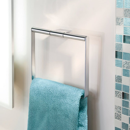 AK344 Smedbo Air Towel Ring Polished Chrome Lifestyle
