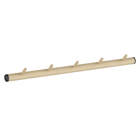 Smedbo Beslagsboden Beech and Black Five Hook Rack