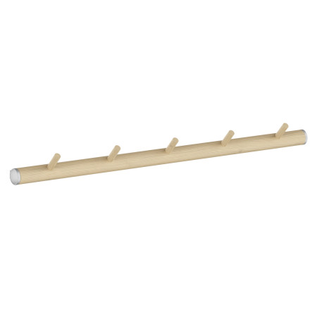 Smedbo Beslagsboden Beech and Grey Five Hook Rack