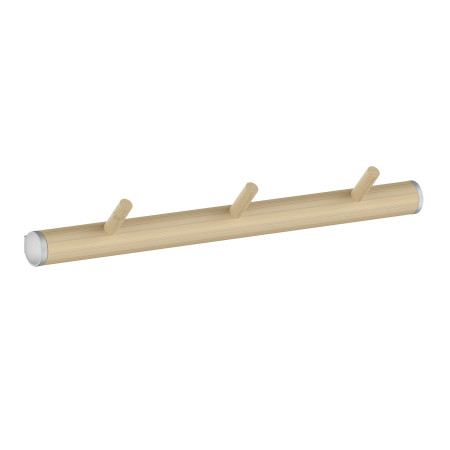 Smedbo Beslagsboden Beech and Grey Triple Hook Rack