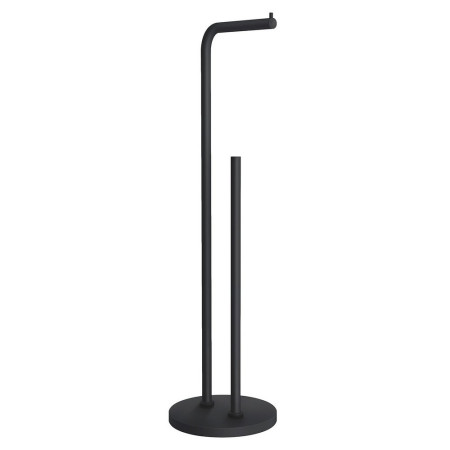 Smedbo Beslagsboden Black Freestanding Toilet Roll Holder