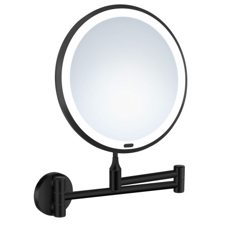 Smedbo Beslagsboden Black LED Wall Mounted Make Up Mirror