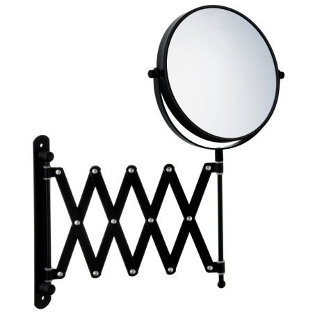 Smedbo Beslagsboden Black Makeup Mirror with Retractable Arm