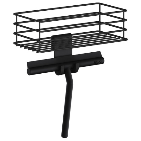 BB1310 Smedbo Beslagsboden Black Shower Squeegee with Holder on a Basket