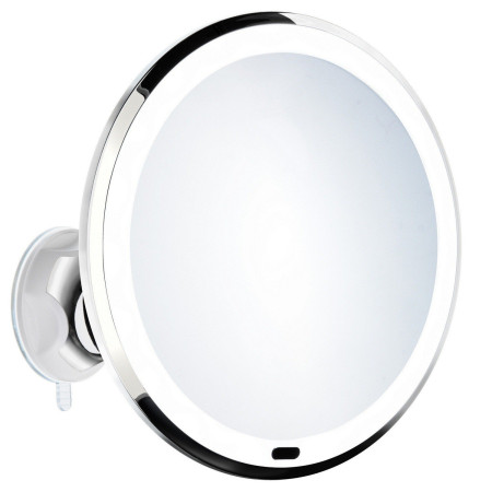 Smedbo Beslagsboden Chrome 200mm LED Makeup Mirror with Suction Cup