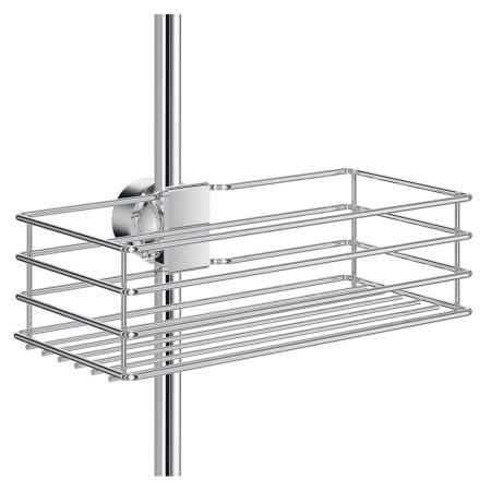 B1206 Smedbo Beslagsboden Chrome Riser Rail Shower Basket Installation