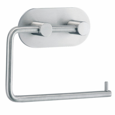 Smedbo Beslagsboden Design Round Self Adhesive Brushed Toilet Roll Holder