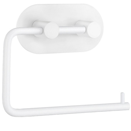 Smedbo Beslagsboden Design Round Self Adhesive White Toilet Roll Holder