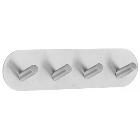Smedbo Beslagsboden Design Self Adhesive Brushed Quadruple Hook