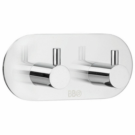 Smedbo Beslagsboden Design Self Adhesive Polished Double Hook