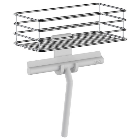 BG1310 Smedbo Beslagsboden Grey Shower Squeegee with Holder on a Basket