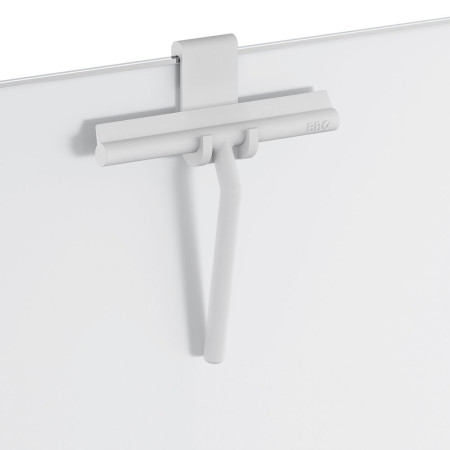 BG1310 Smedbo Beslagsboden Grey Shower Squeegee with Holder on Glass