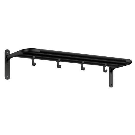 Smedbo Beslagsboden Hallway Hat and Shoe Rack in Matt Black