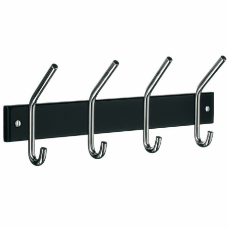 Smedbo Beslagsboden Quadruple Black Coat and Hat Rack