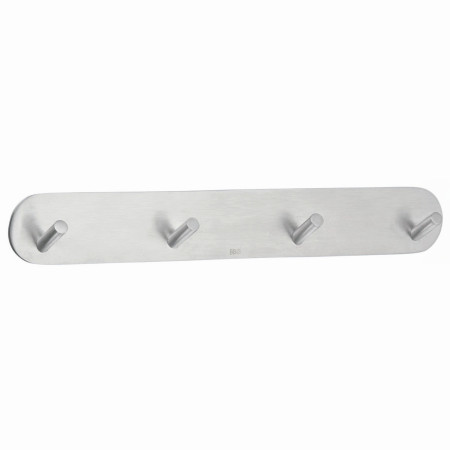 Smedbo Beslagsboden Self Adhesive Brushed Quadruple Hook