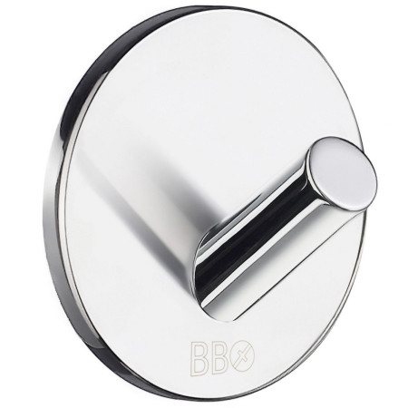 Smedbo Beslagsboden Self Adhesive Chrome Single Hooks Pack of Four