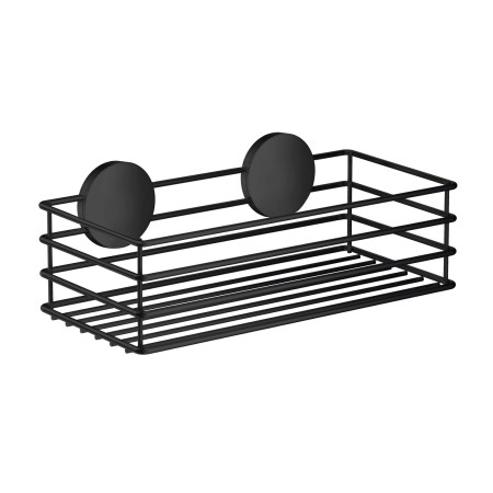 Smedbo Beslagsboden Self Adhesive Shower Basket in Black