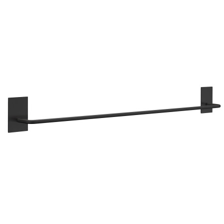 Smedbo Beslagsboden Self Adhesive Square Black Single Towel Rail