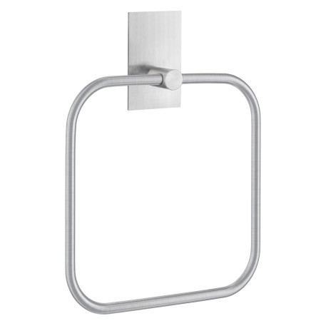 Smedbo Beslagsboden Self Adhesive Square Brushed Towel Ring